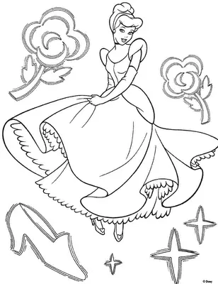 Cinderella 2 Free Coloring Print 8